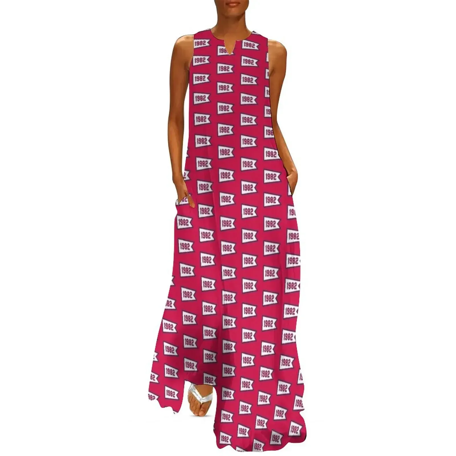 

STL 1982 Pennant Long Dress women's elegant loose dresses Women's summer dresses womens dress luxury woman party dress