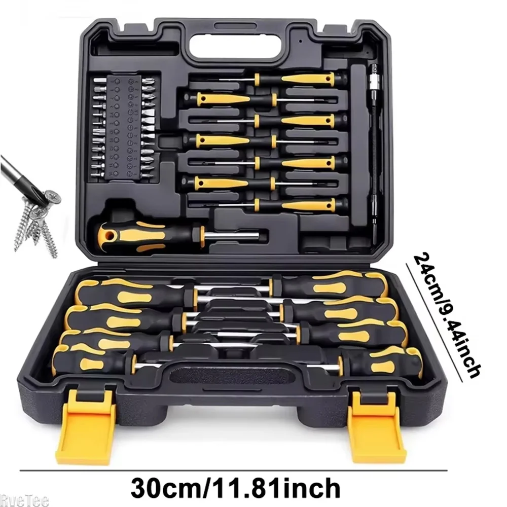 43‑piece-magnetic-screwdriver-set-interchangeable-bits-ergonomic-handle-with-magnetic-base-for-automotive-and-electronics-repair
