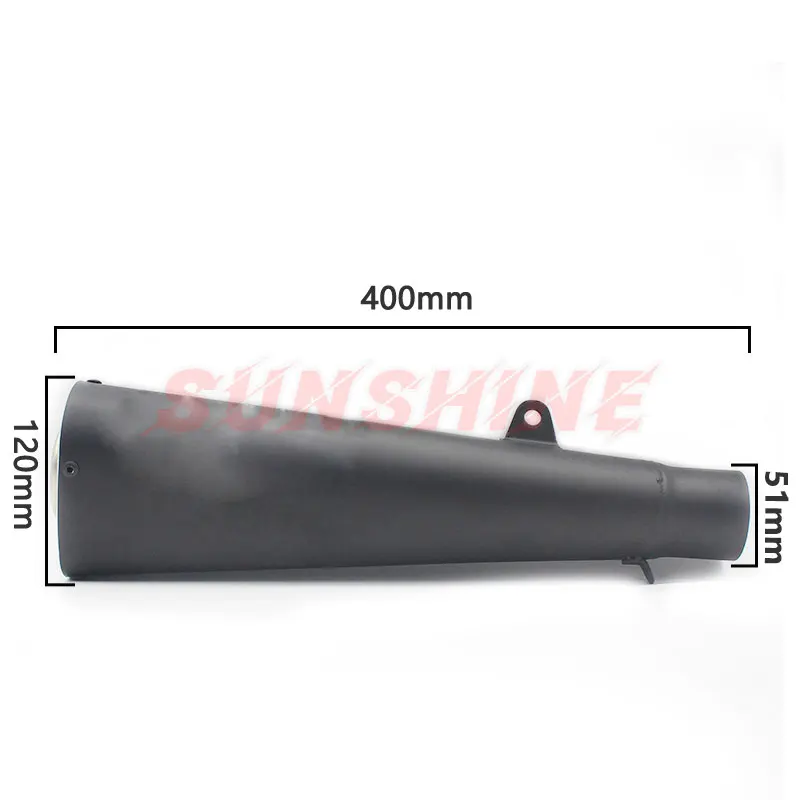 Exhaust Motorcycle Muffler Escape Moto Motorcross Slip On Bicycle Pitbike Racing BROCKS For S1000RR Z1000 Z900 Z750 ZX10R R6 R3