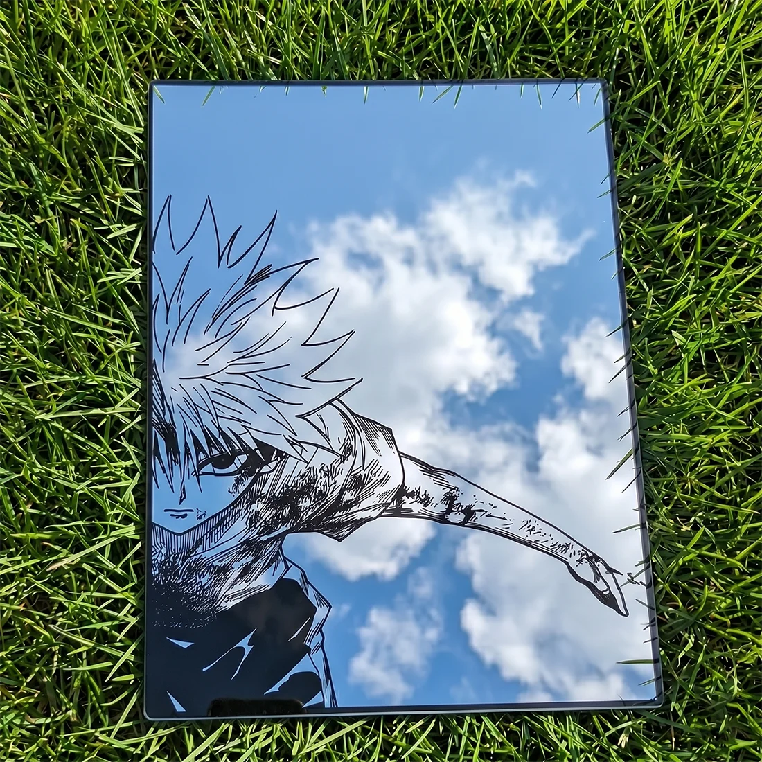 

Hunter x Hunter KILLUA Theme Rectangle Anime Mirror 40CM Unbreakable Cartoon Mirror for Fans Gift Wall Decor