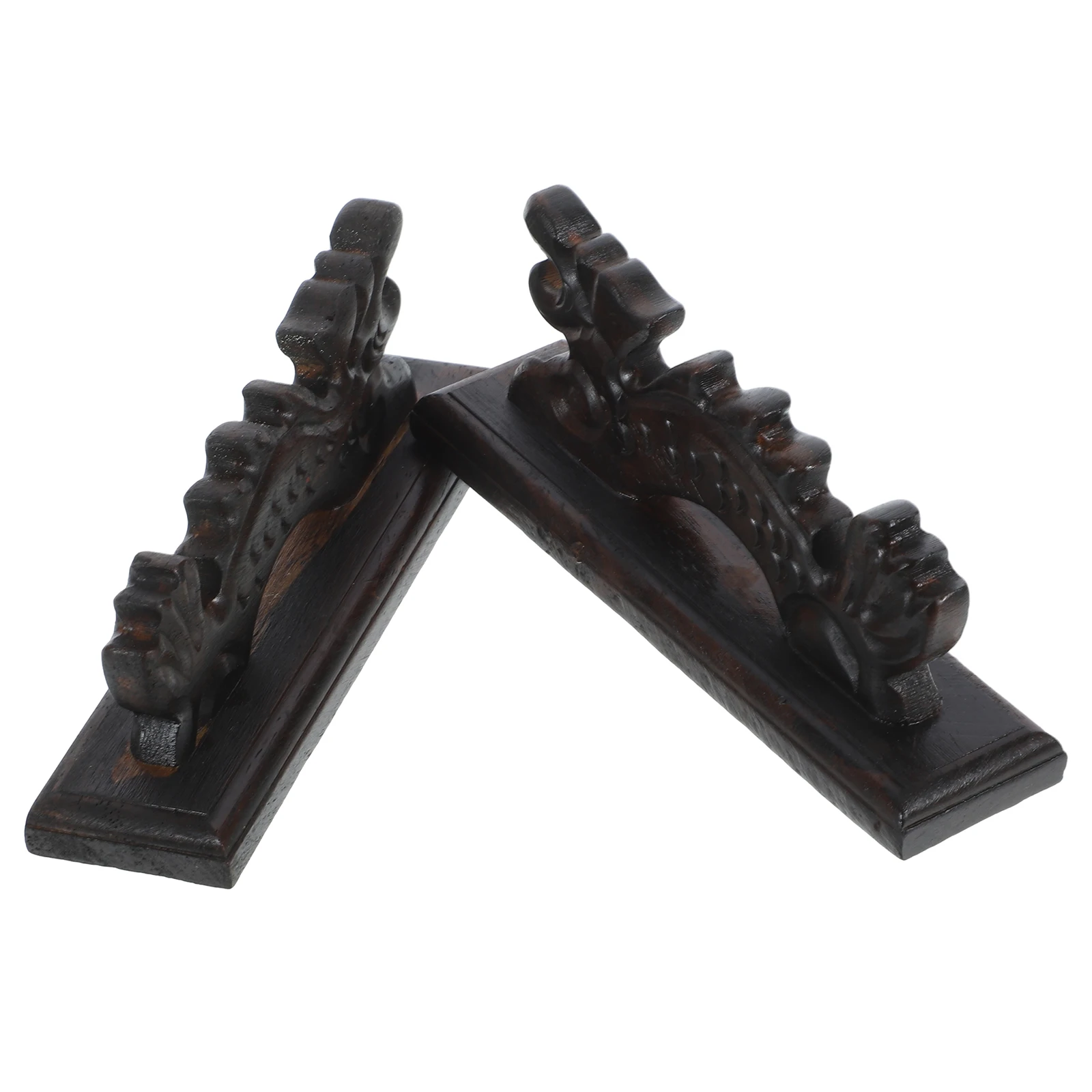 

2 Pcs Shaped Calligraphy Brush Storage Holder Pen Holder Durable Wooden Calligraphy Brush Rest Storage Rack for Study School