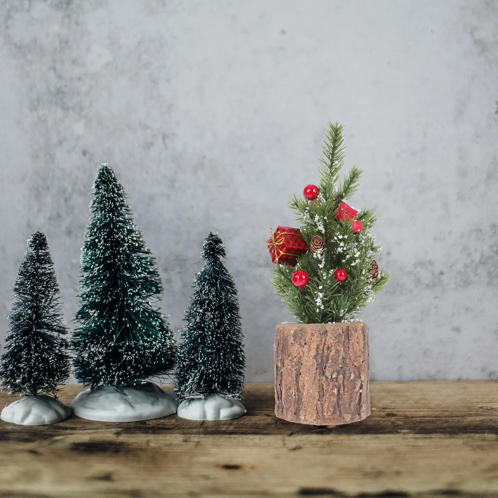 

1 шт. Реалистичное искусственное рождественское растение в горшке, премиум-украшение для елки, для гостиной, балкона, сада, праздничной вечеринки
