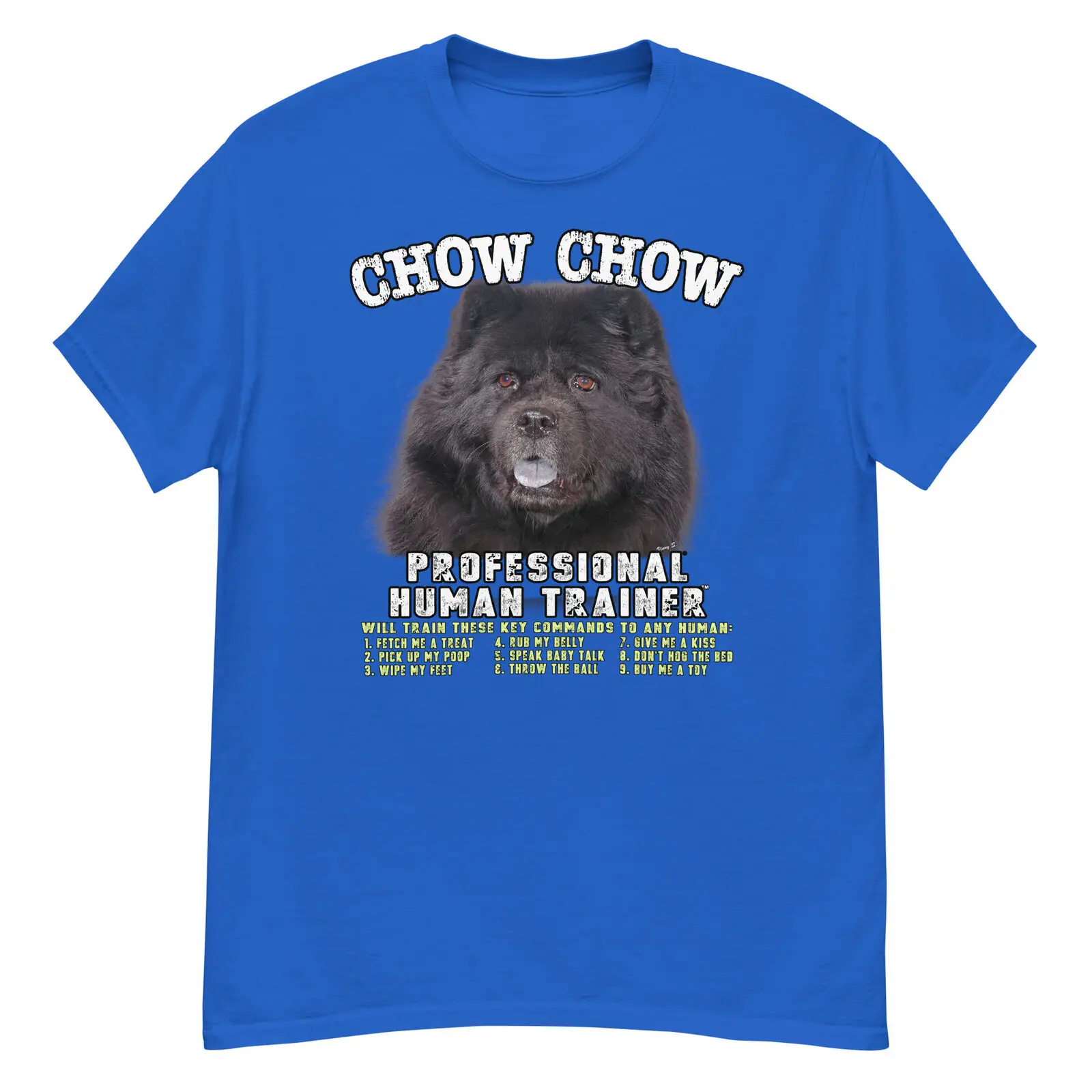 Chow Black Professional Human Trainer T Shirt