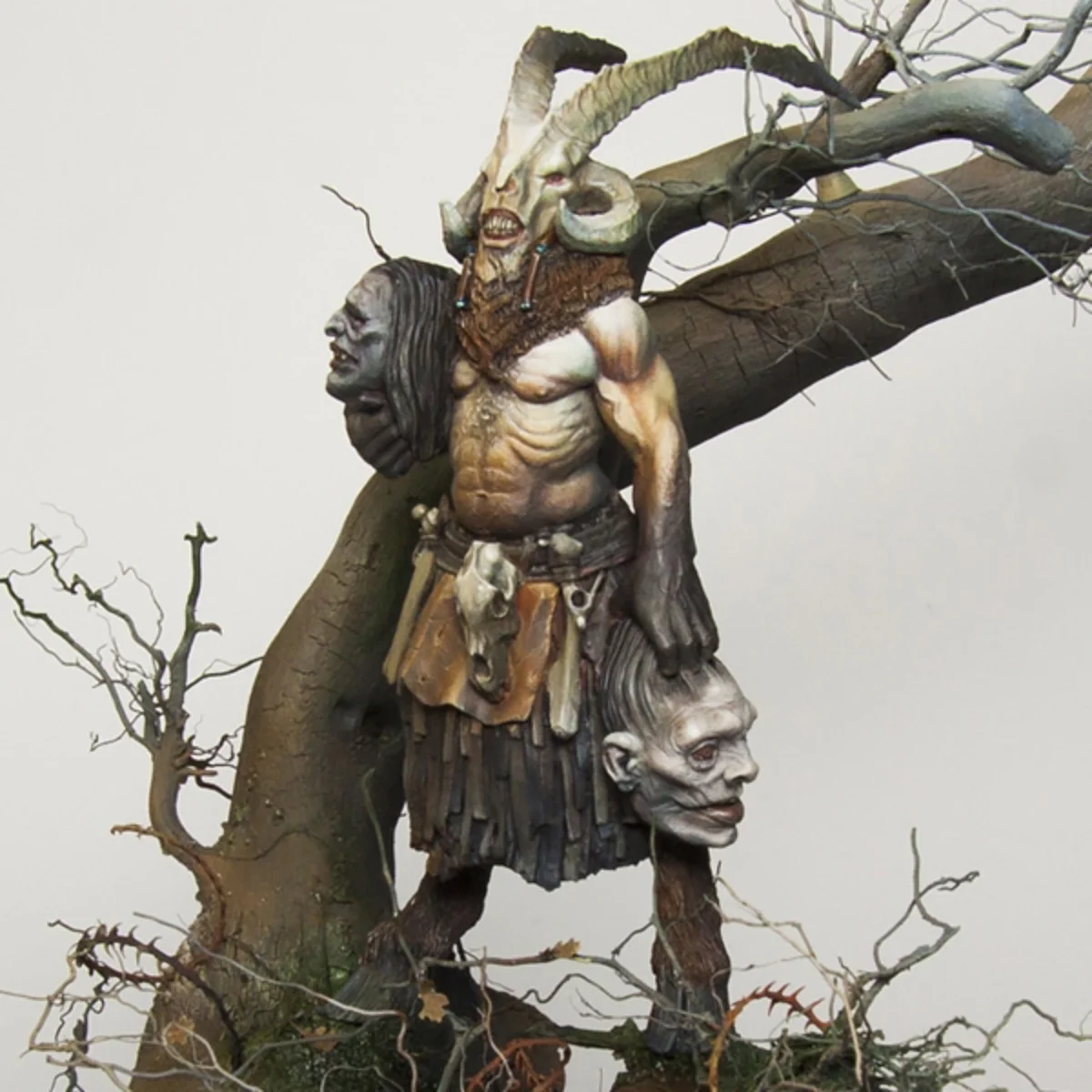 

1/24 Resin Unpainted Model Kit, Fantasy theme, Goatman Unassembled and unpainted GK,