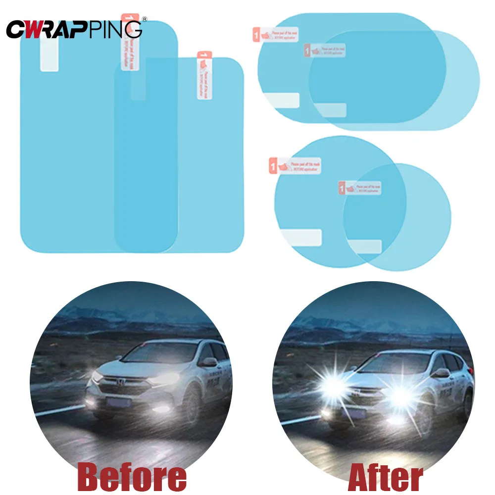Car Rainproof Film Anti Fog Car Sticker Mirror Window Clear Film Rain Proof Waterproof Films Auto Sticker for Auto Accessories