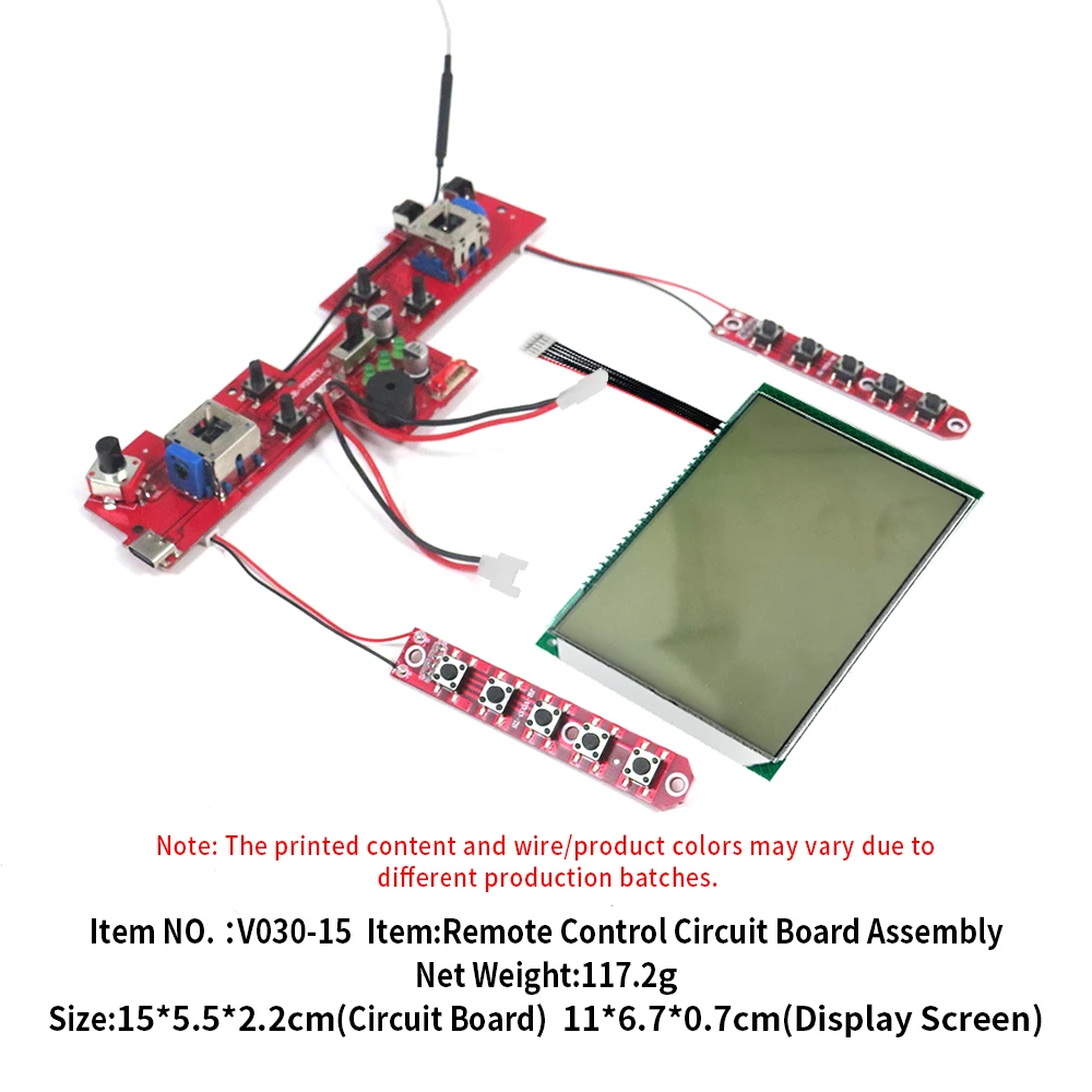 Flytec-Juego de placa de circuito de repuesto Original oficial V030/V080, juego de placa de transmisión receptora para barco de cebo de pesca GPS de 12V