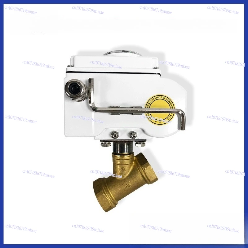 Electric Balanced Copper Ball Valve with Threaded Connection for Precise Flow Control for HVAC Water Supply and Drainage