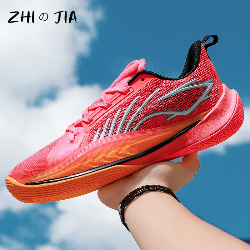 Couple New Basketball Shoes Spring and Autumn Mesh Breathable Training Shoes Youth Fashion Trend Large Sneaker 34-45