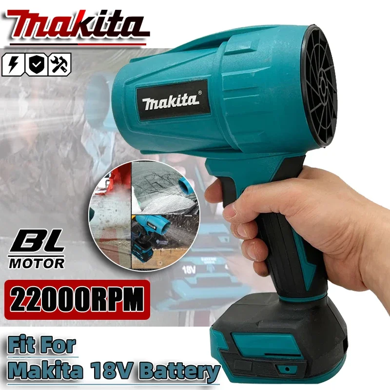

Makita Violent Blower Turbo Jet Fan 18VElectric Air Duster Wind Speed Turbo Rechargeable withLight Car Cleanin Tool