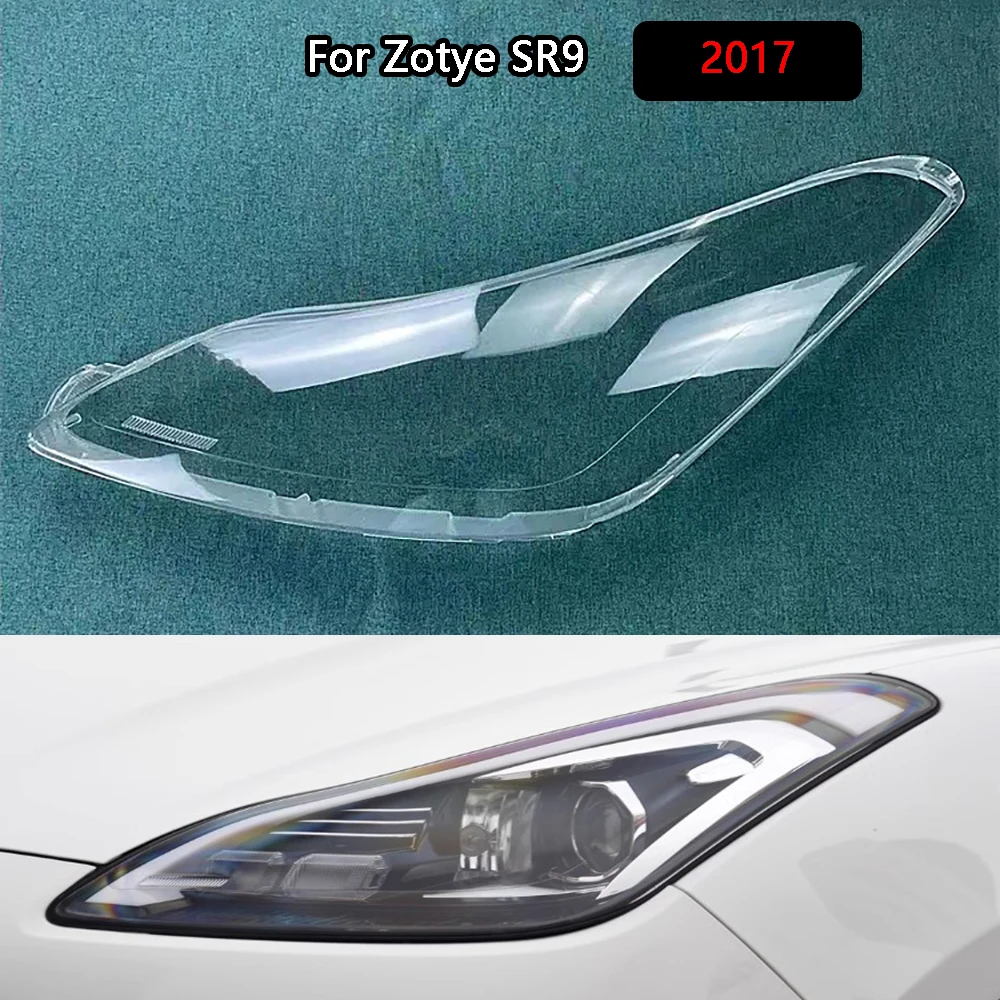 For Zotye SR9 2017 Car Accessories Headlight Lens Cover Headlamp Shell Transparent Lampshade Plexiglass