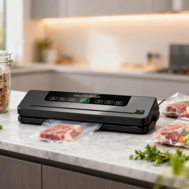 

Electric Vacuum Sealing Packing Machine Vacuum Sealer for Food Storage Household Air Sealing System Dry and Wet Modes Packer