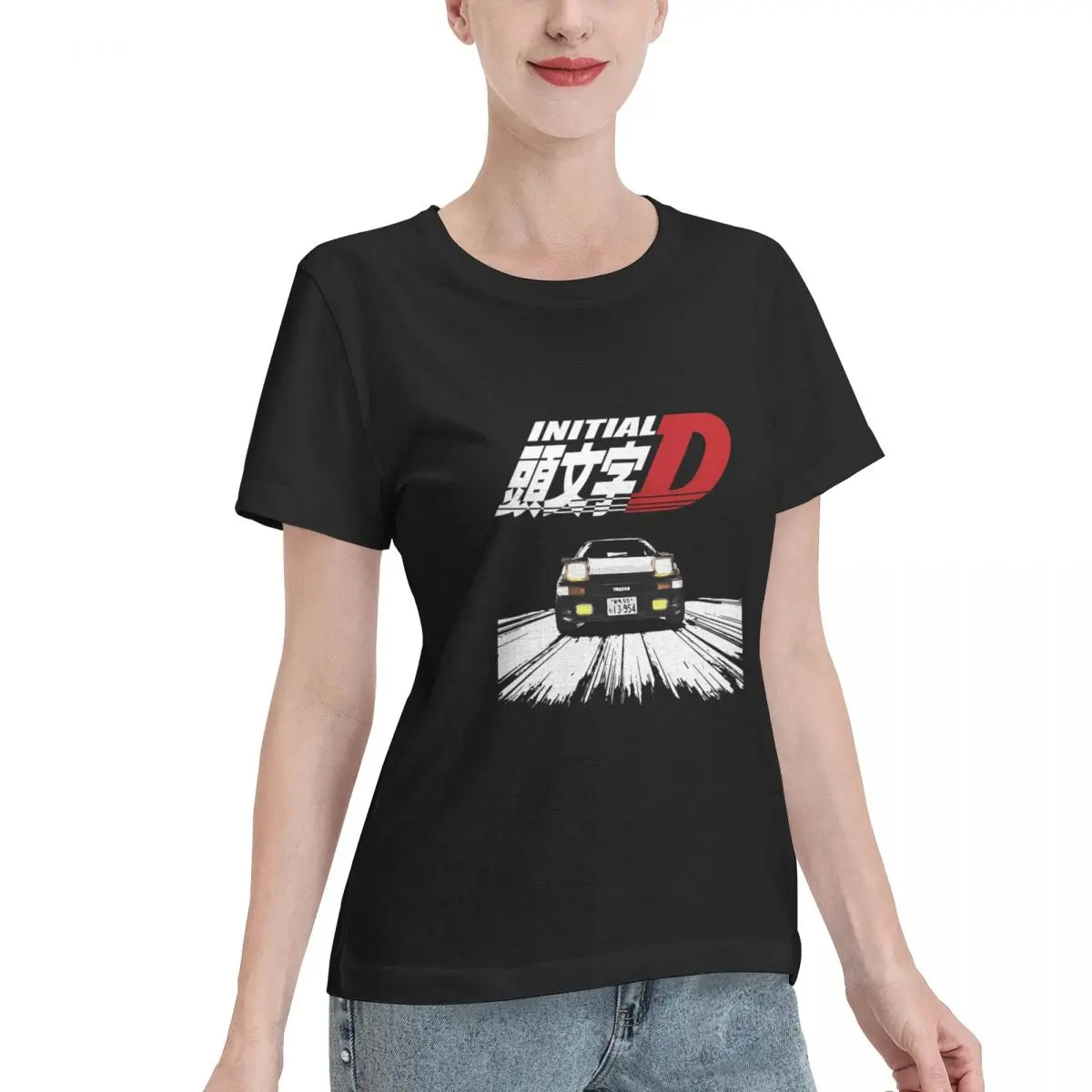 Oversized Option Initial D - AE86 CHASE Women's T-shirt Streetwear Oversized Top