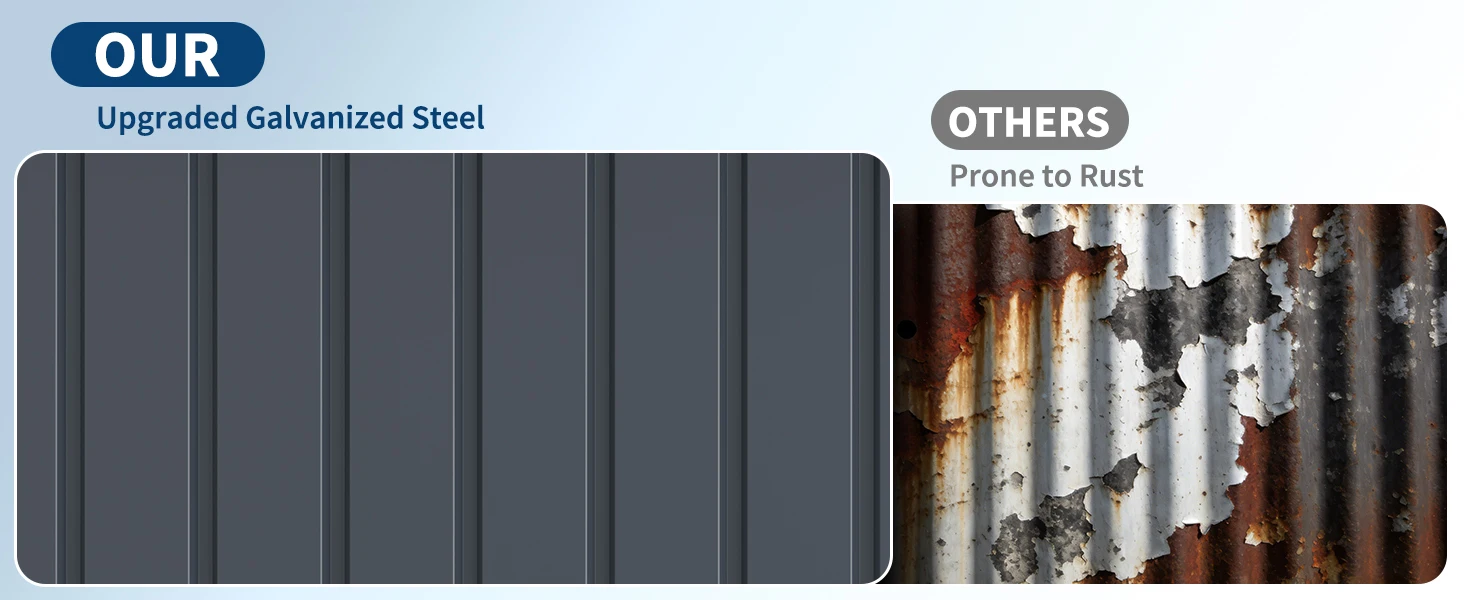 Metal Garden Storage Shed — product detail 6