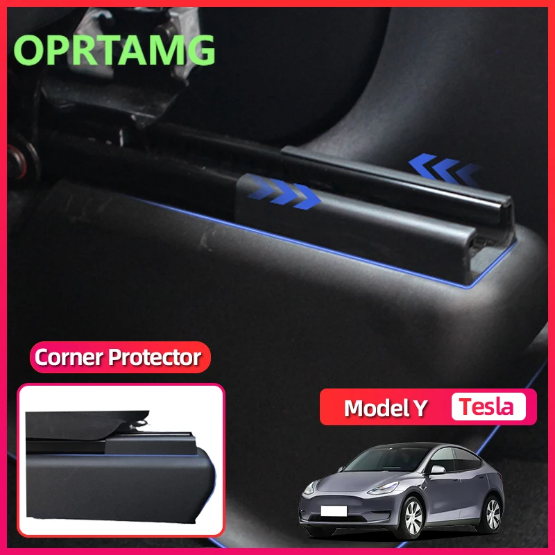 

Эмблемы, эмблемы для модели Tesla Y 2020-2026, нижняя часть сиденья, полный пакет, защита от ударов, угловая защита, семикомпонентный комплект, направляющая, анти