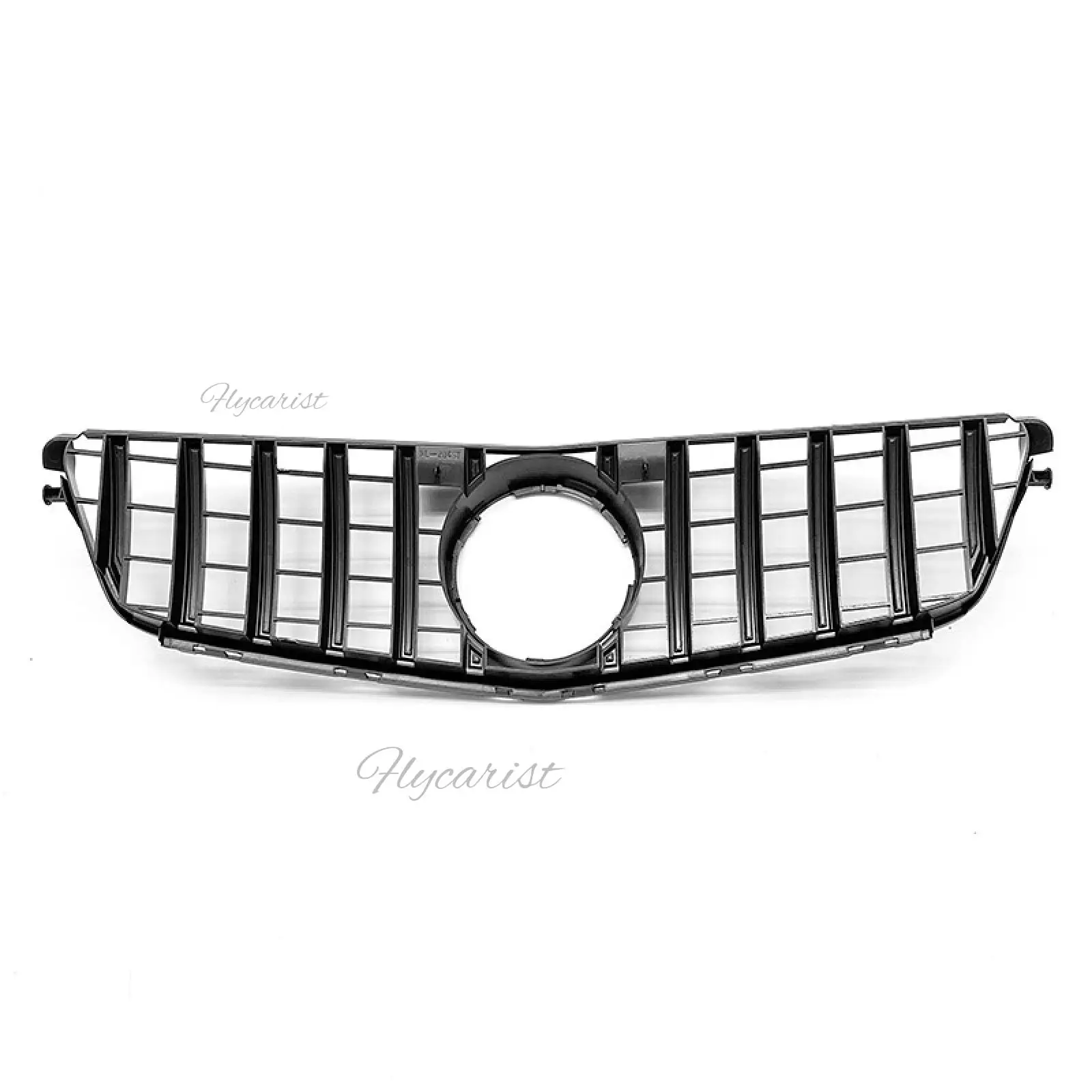 Para Mercedes Benz Clase C W204 2008-2014 GT R C180 200 Plata 1x parachoques de rejilla delantera