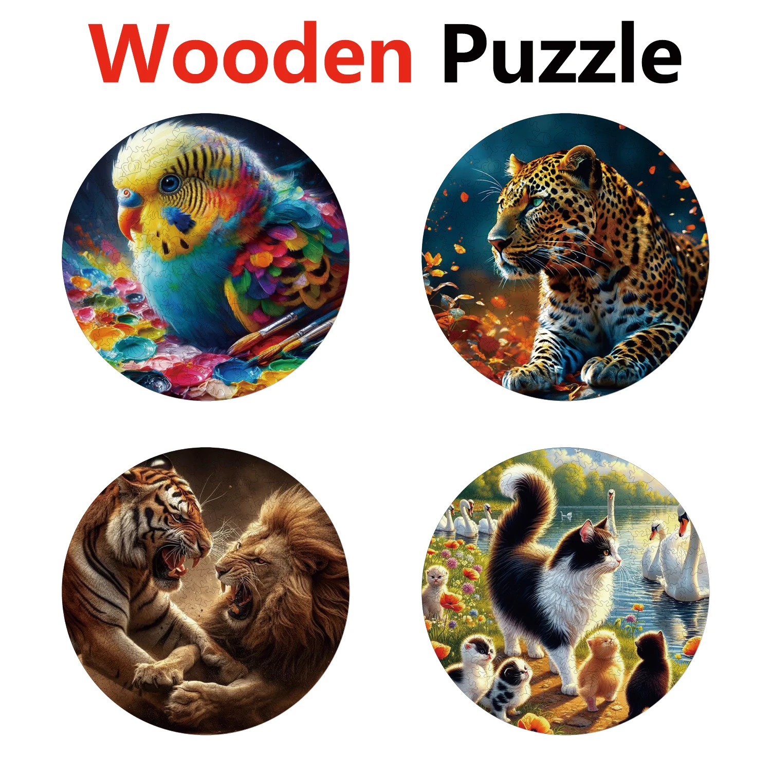 

Птицы, леопарды, тигры, кошки, животные, пазлы, высококачественные головоломки, деревянные головоломки, лучший рождественский подарок