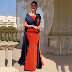 Customized Saudi Arabia Formal Evening Gown Irregular Collar Column Floor Length Tassel Skirts Vertically Bespoke Occasion Dress