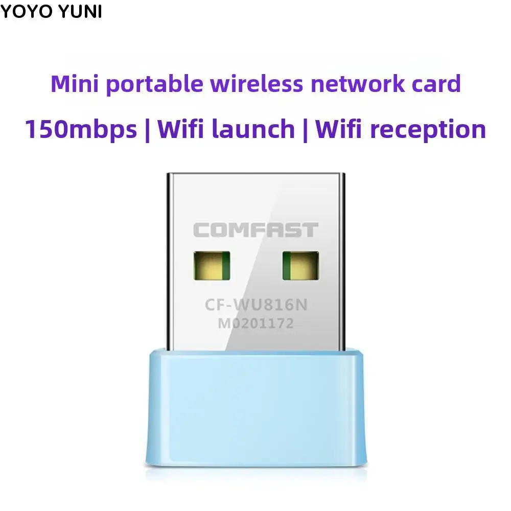 

Play and Play CF-WU816N Мини-USB-адаптер Wi-Fi 2,4G 150 Мбит/с USB-сетевая карта Портативный мини-беспроводной Wi-Fi-приемник Подключение локальной сети