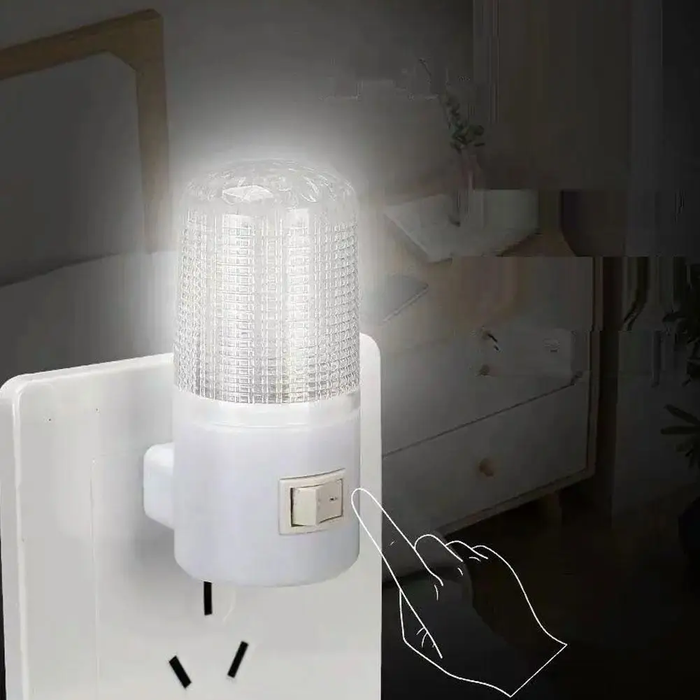 Socket LED Night Lights Indoor Wall Lamp Baby Feeding Energy-saving Bedside Lamps Stairs Light Cabinet Lamp Lights E0N8