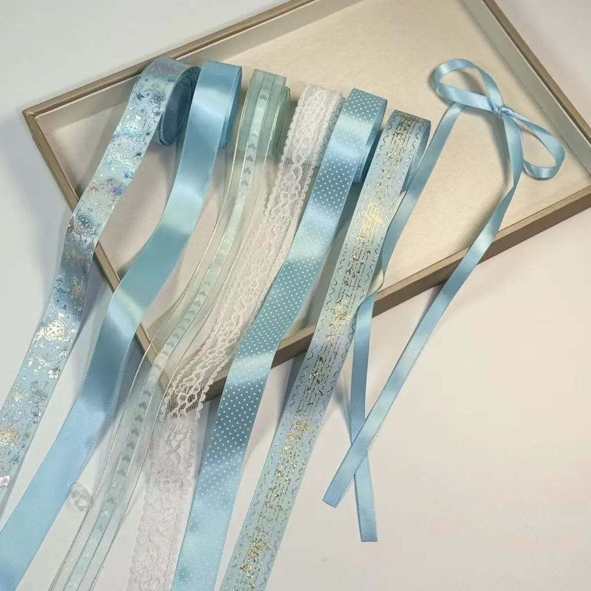 7-teiliges Set: Neue Bänder, Gumei-Abzeichen, DIY-Bastelmaterialien, Schleifenplatten, Bronzierung, Dekoration, Geschenk für Freunde – Detail 7