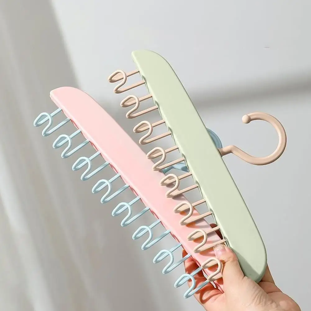 Multifuncional Pendurado Cinto Cabide, Roupa Interior Parede Secagem Dispositivo Rack, Household Wave Hook, Colete De Armazenamento, E2S1