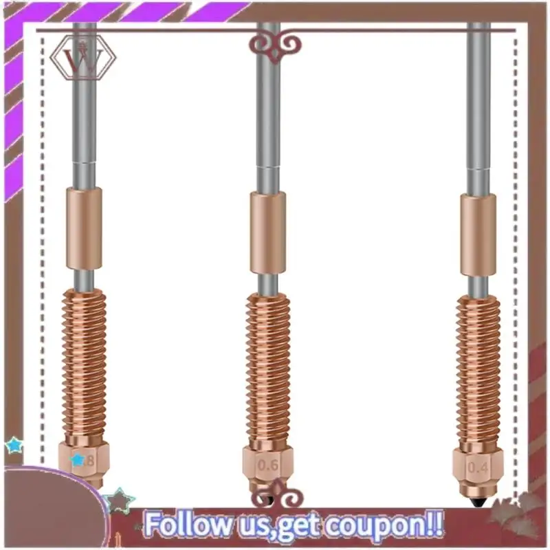 ABBG-طباعة عالية التدفق ترقية فوهة ملحقات الطابعة ثلاثية الأبعاد الأصفر للطابعة K1 Max K1C Ender-3 V3 ثلاثية الأبعاد Hotend 0.4 مم 0.6 مم 0.