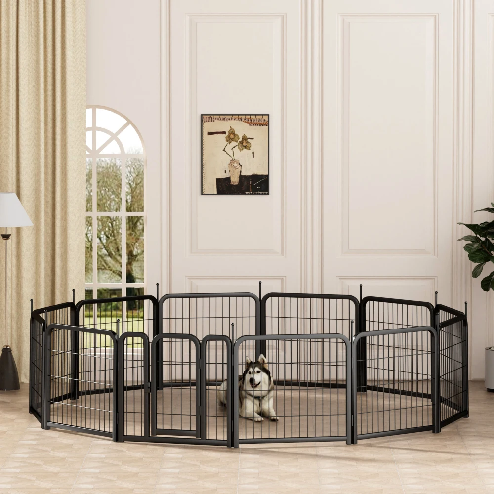 Dog Playpen Outdoor, 12 Panel Dog Fence 24