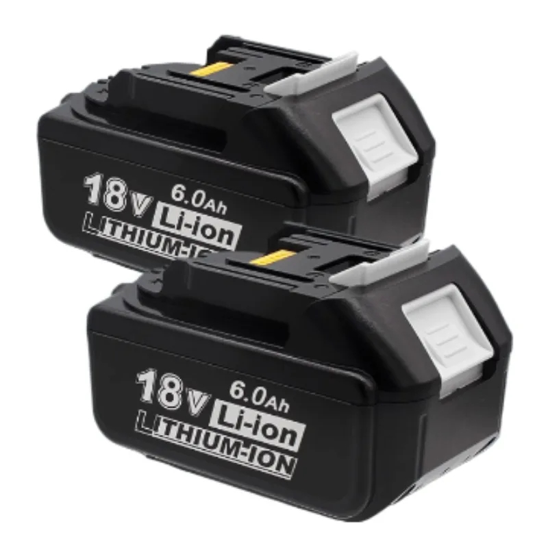 

2-Pack 6.0Ah 18V BL1830 BL1850 Replacement Batteries , Power Tool Accessories | Durable Lithium-Ion, Rechargeable Batteries