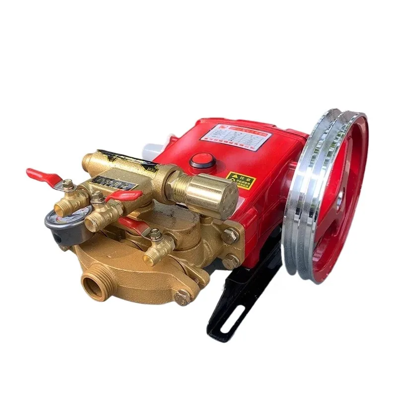 Three Cylinder Plunger Pump Motorized Spray High‑pressure Remote Fruit Tree Sprayer Pressure Relief 21/26/40/60type