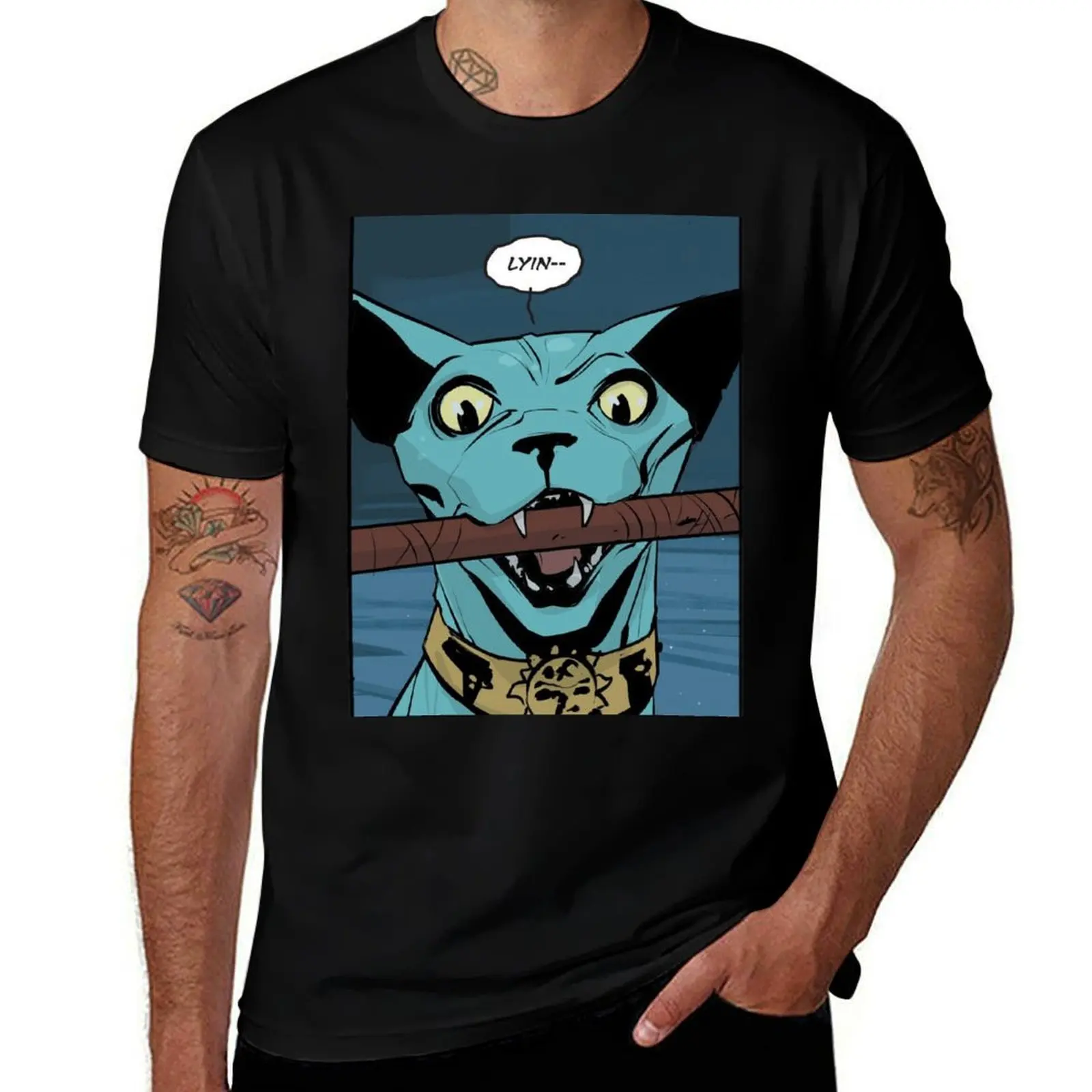 saga,lying cat,gwndolyn, the will, brian vaughan, brian k vaughan, fiona staples, space, comic, hazel, alana, marko, T-Shirt