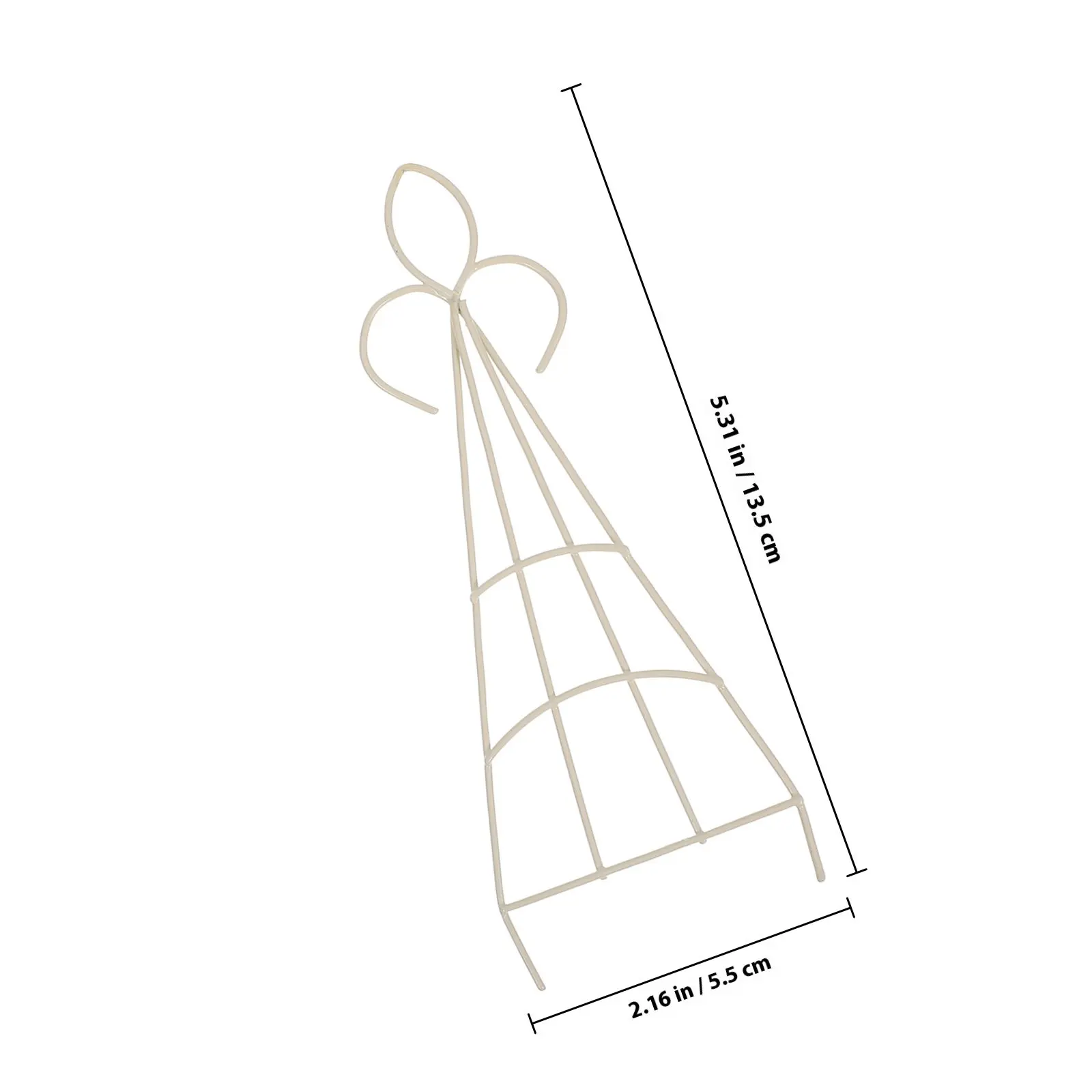 4Pcs Metal Plant Trellis Small Garden Climbing Plants Support Rack Indoor Outdoor Decorative DIY Vine Plant Frame for Potted