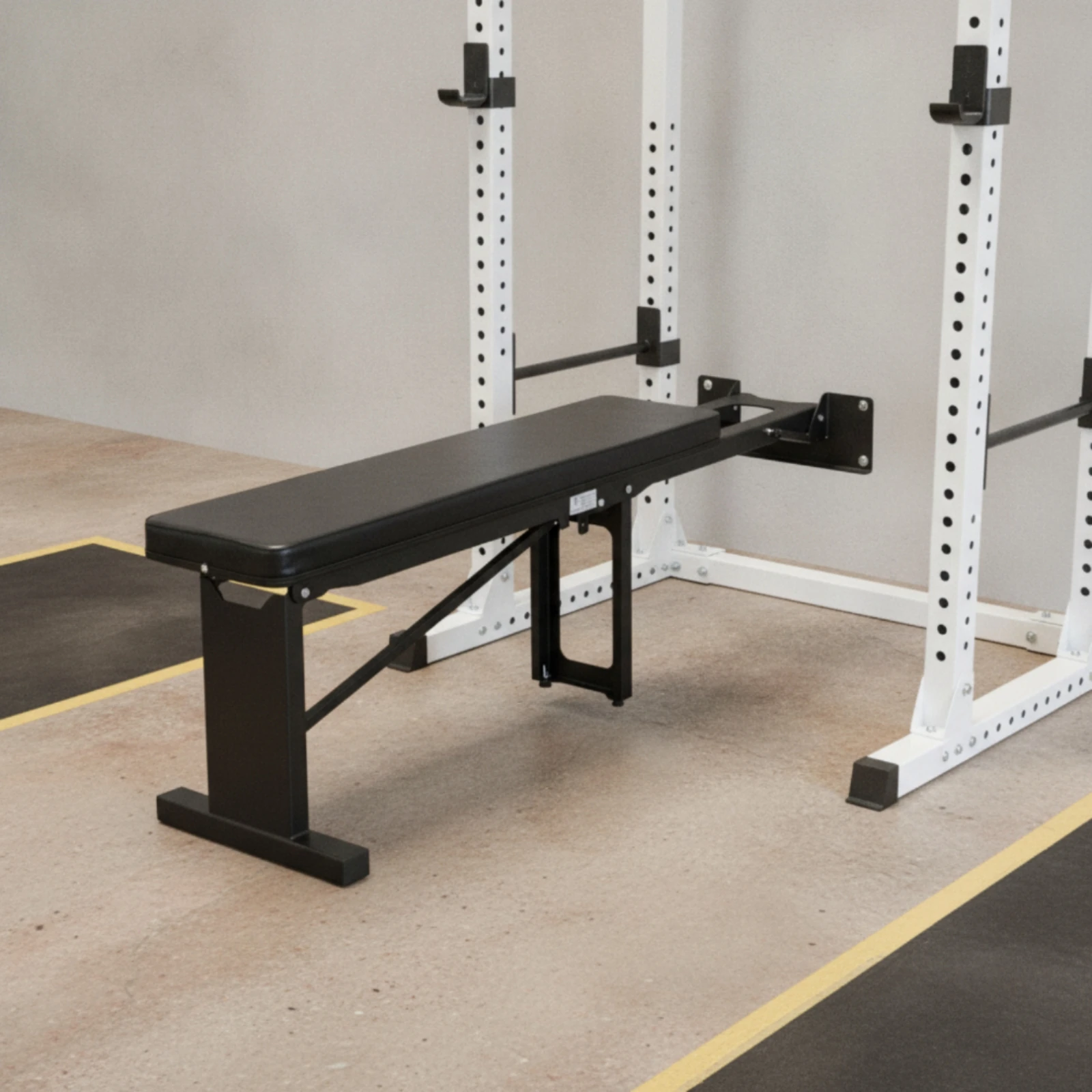 Wall Mounted Bench Space-Saving Foldable Workout Bench Long-Lasting Stable for Fitness Enthusiasts, Home Gym