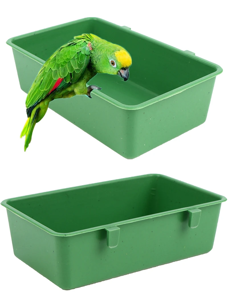 Small Animal Feeder Bowl Basic Dish For Cage Bath Food Water Bowls for Birds Hamsters Mice Rats Small Pets Parrots Parakeet