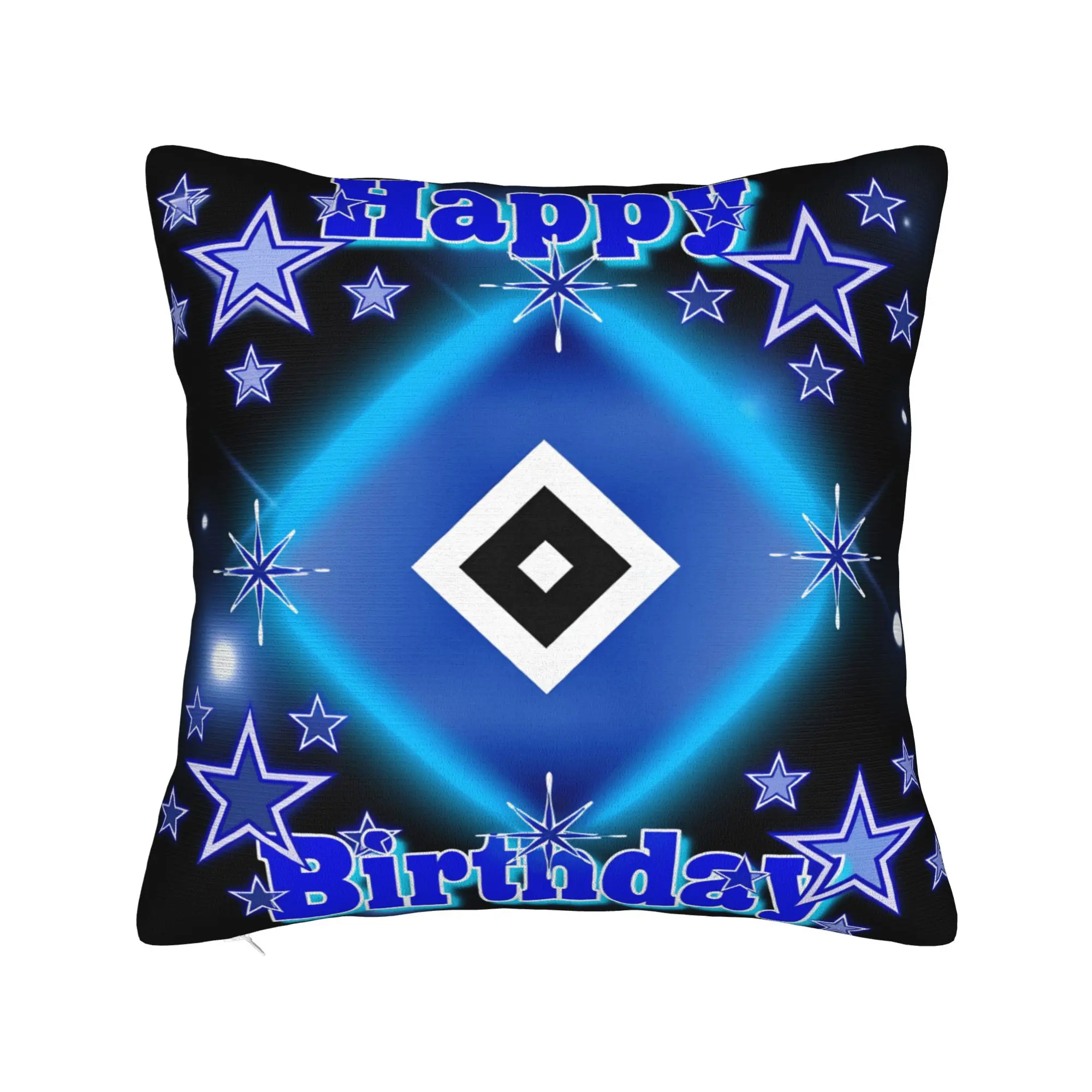 Pillow Cover HSV German Soccer Club Hamburgers SV Vintage Pillow Case For Couch Sofa Bedroom Pillowcases