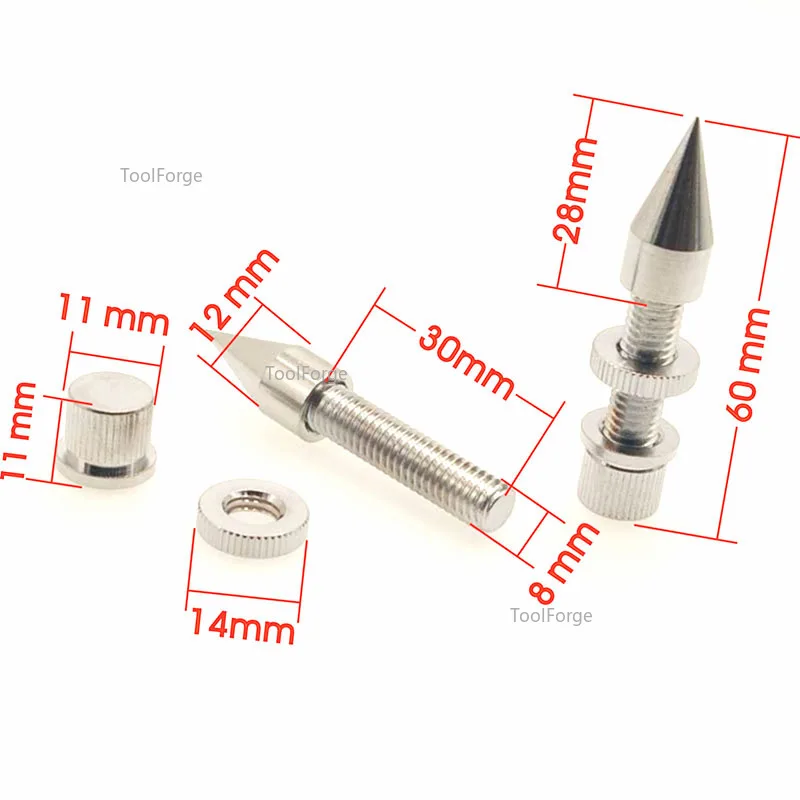 4Sets Pure Copper Speaker Spike Isolation Spikes Stand Foot Pad Hifi Speaker Shockproof Cone Base feet Pads