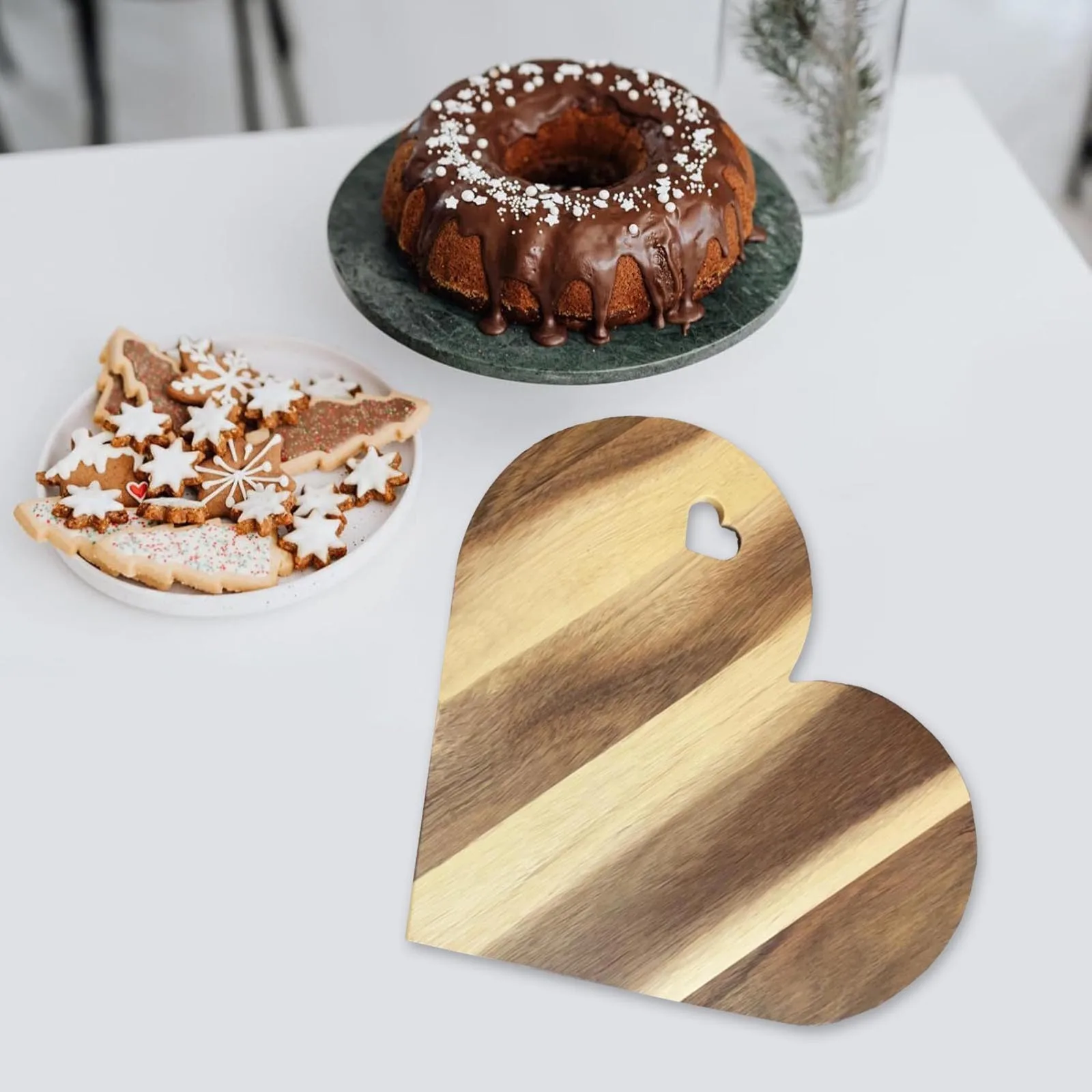 Valentine's Day Heart Shaped Cutting Board Wood Breadboard Cheese Platter Cooked Food Board Meat Cheese Nonstick Baking Pans