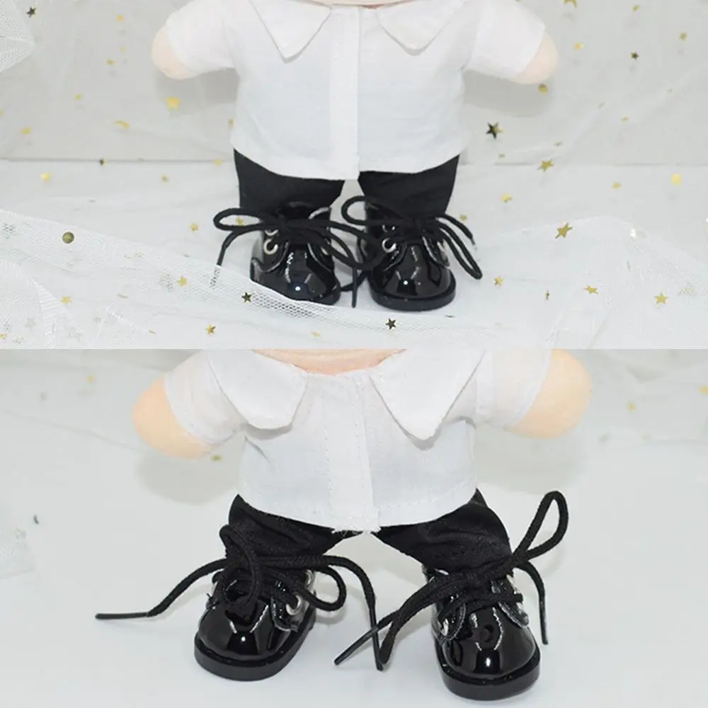 코튼 인형 셔츠 바지, 아메리칸 인형용 귀여운 미니 옷 칼라 코트, 스타 인형 옷, 정장 인형 액세서리, 20 cm, 1PC