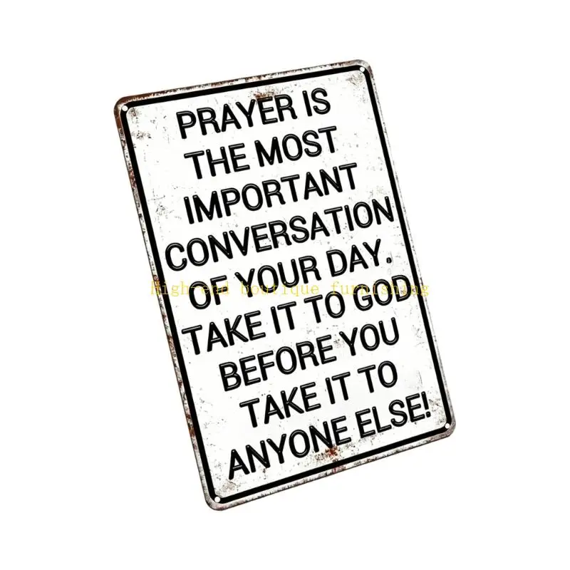 L9NB Religious Gift Prayer Is The Most Important Conversation of Your Day Wall Art