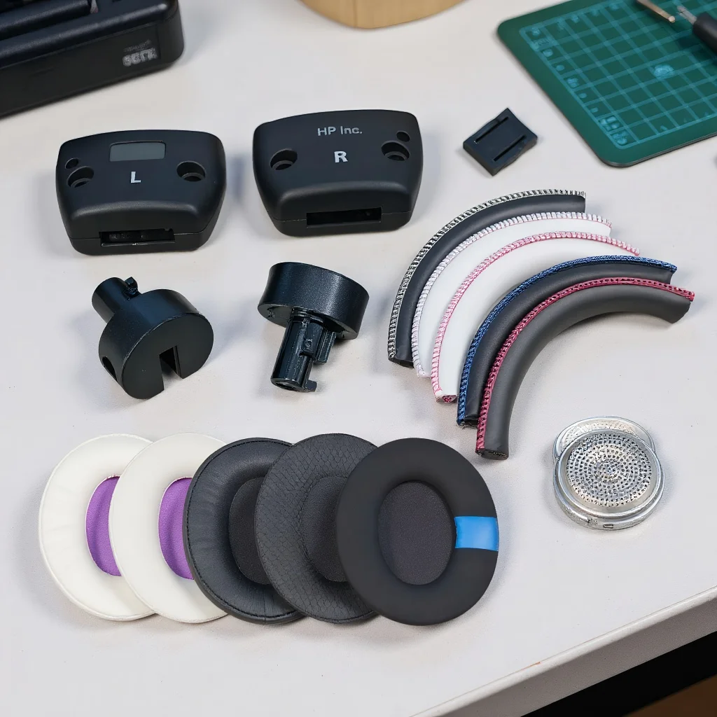 Almohadillas giratorias con bloqueo de hebilla para diadema, cojín para Kingston HyperX Cloud Alpha S, bisagra de suspensión, eje deslizante, reparación de controlador de altavoz