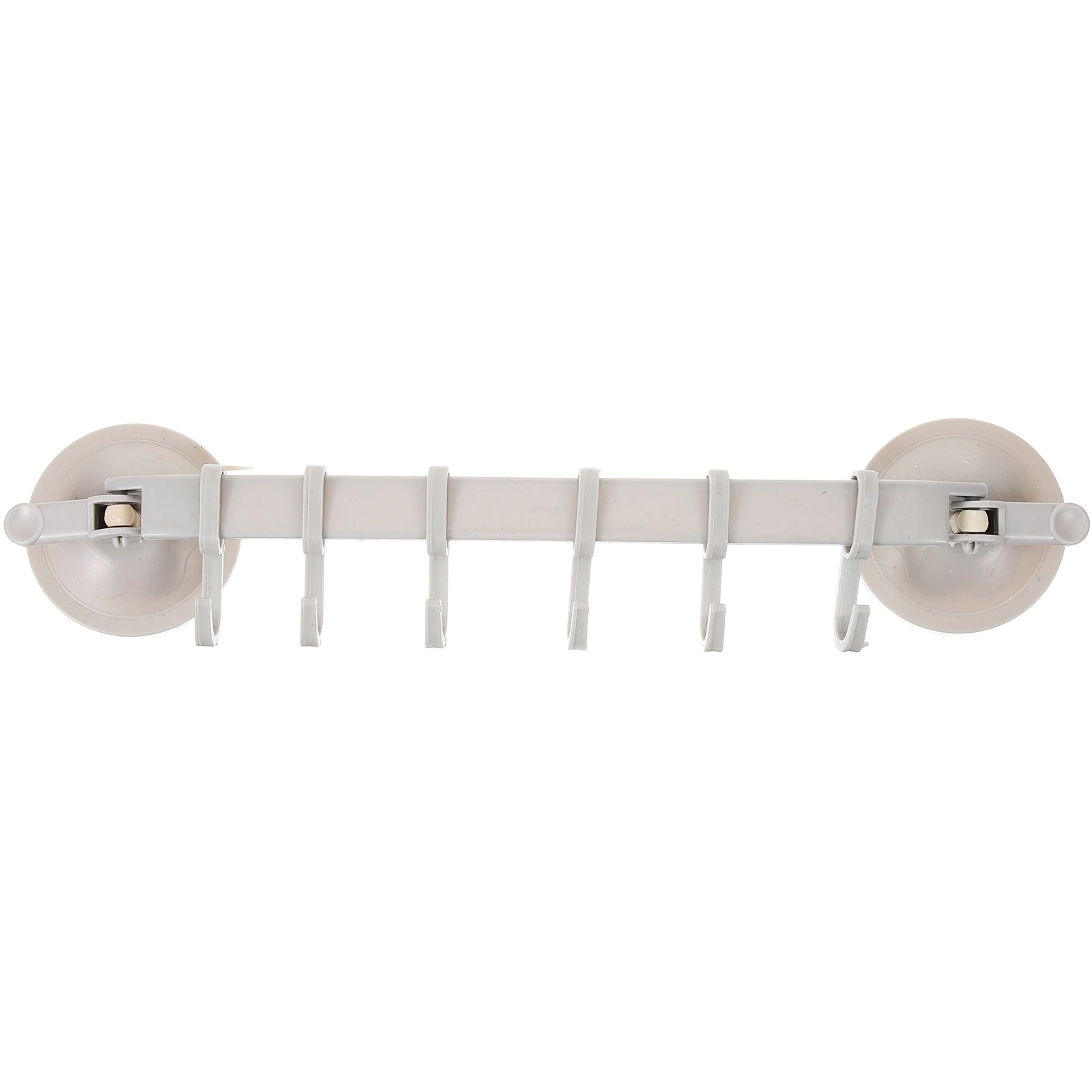 

Cup Lock Type 6 Linked Hooks For Tiles Glass Adjustable Hook Rack No Drill Wall Suction Hooks Holder Kitchen Bath Towel