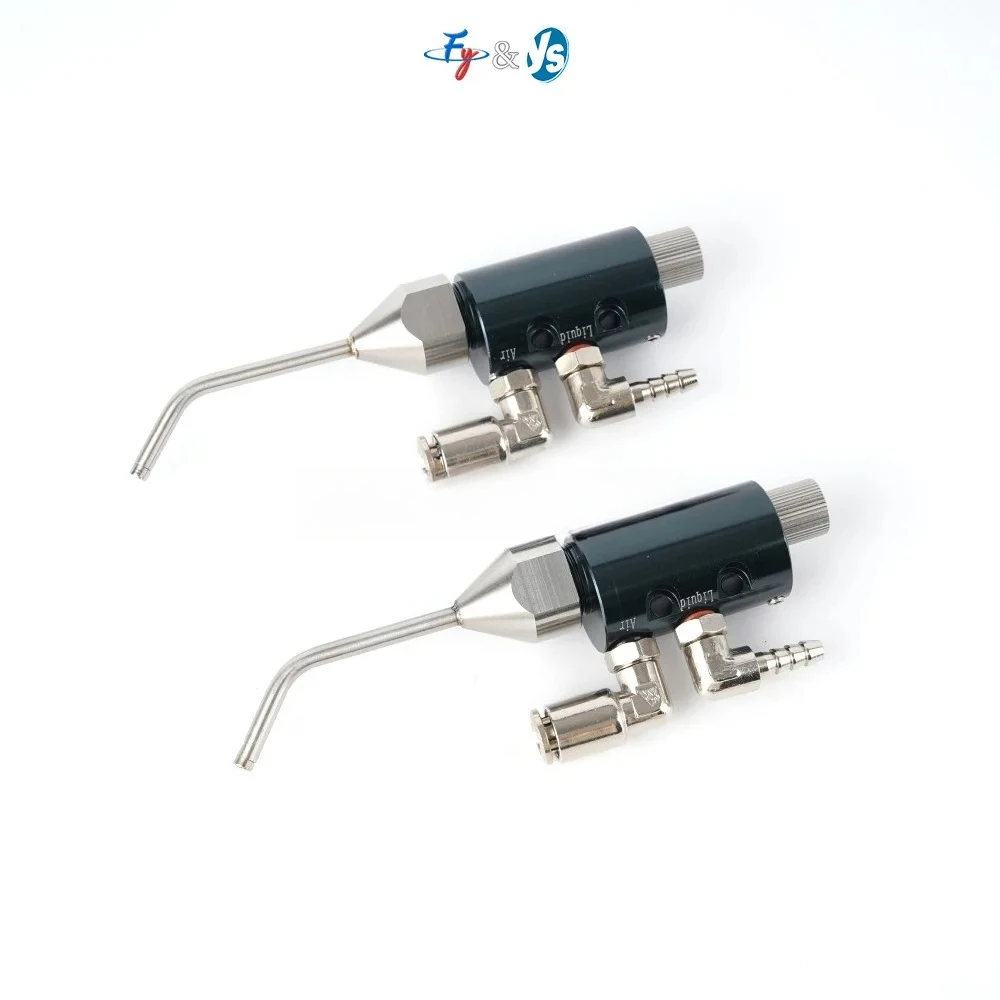 10pcs High Precision Aluminium Alloy Elbow Air Atomizing Nozzle Non-Drip Narrow Angle Round Spray Mist Atomizer