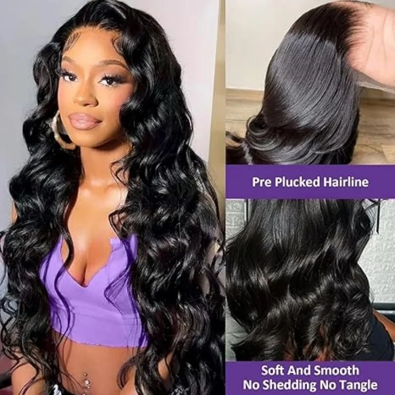 Body wave pruiken menselijk haar 13x6 HD Frontal Lace 250 hoge dichtheid menselijk haar pruiken 40 inch lang haar echte Braziliaanse pruiken voor vrouwen