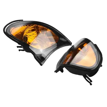 適用於BMWE46的角燈,透明鏡片,2個裝,黃色,全新,耐用,高品質 10 最佳銷售 透明 E46 尾燈 - №1