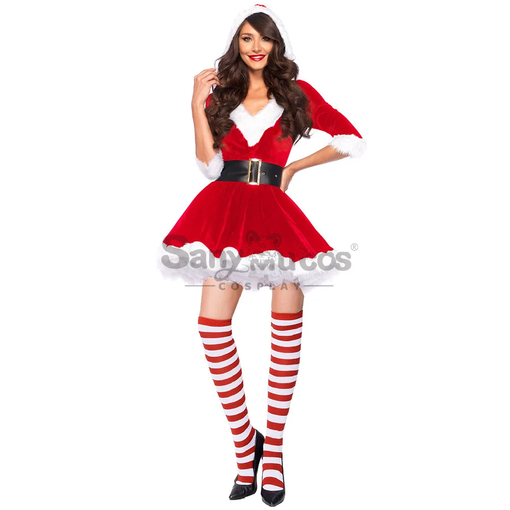 

IN STOCK SanyMuCos V-Neck Dresses Cospaly Christmas CosplayV-Neck Dresses Dress Cospaly Outfit Comic-con Christmas\Santa Gifts