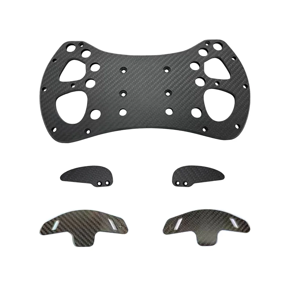 Piezas de volante de fibra de carbono personalizadas Servicios de placa de corte CNC de fibra de carbono personalizados