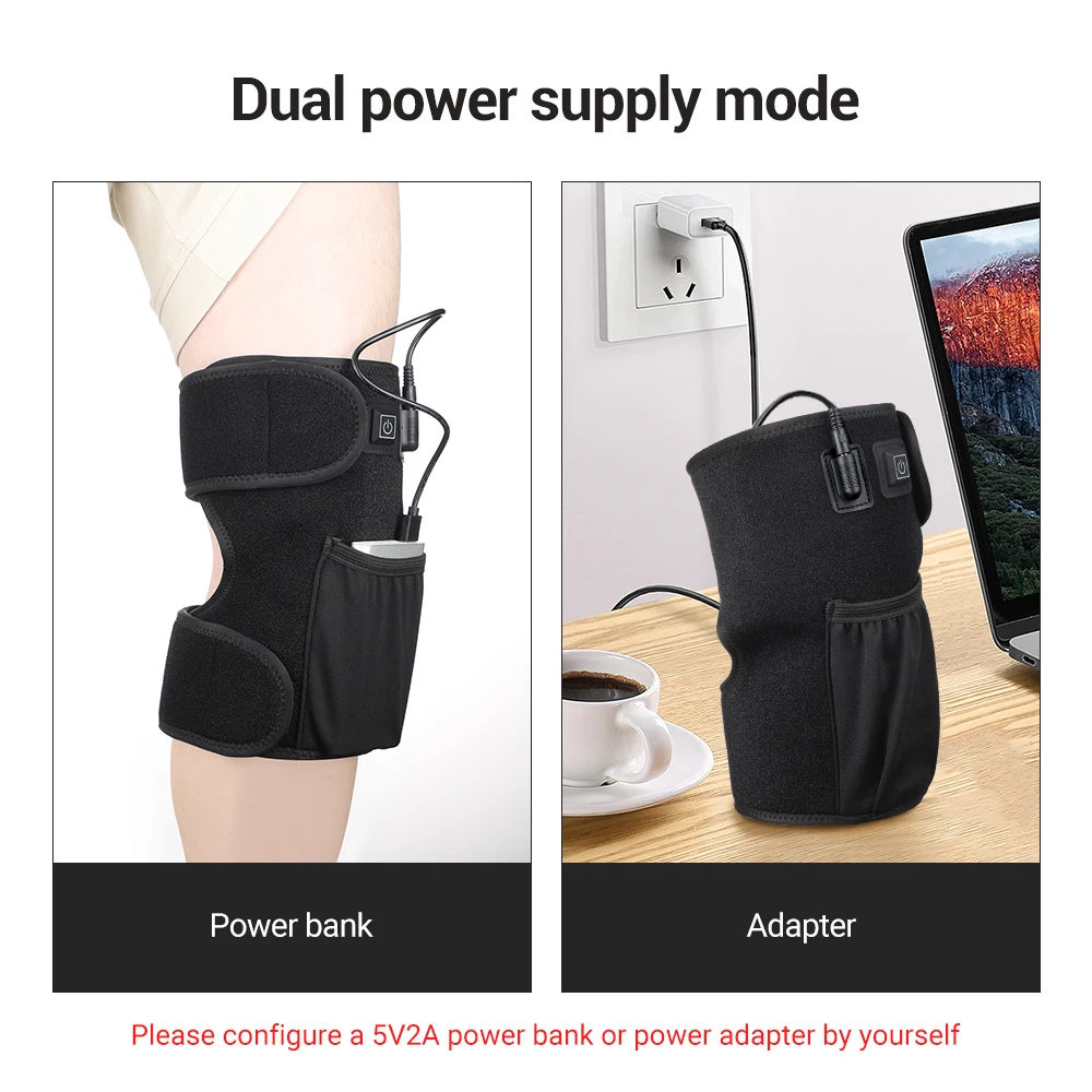 Pain Relief Infrared LED Light Shoulder Elbow Wrap Knee Pads Belt Red Light Therapy Knee Brace