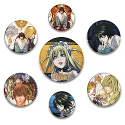 58/44/32MM Anime DEATH NOTE Ryuk Yagami Button Pin Cartoon Brooch Badge Coat Hat Bag Accessories Fans Collection Snap-in Pins