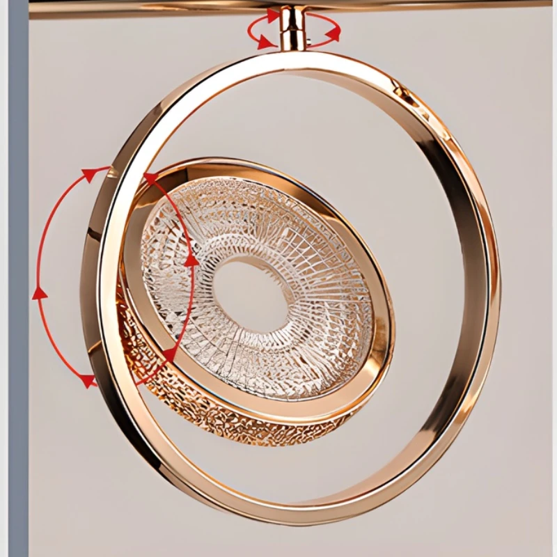 Luxury Small Chandelier Gold Home Decor Nordic Restaurant Bedroom Dining Living Room Bar Hanglamp Long Plate Led Pendant Light image 6