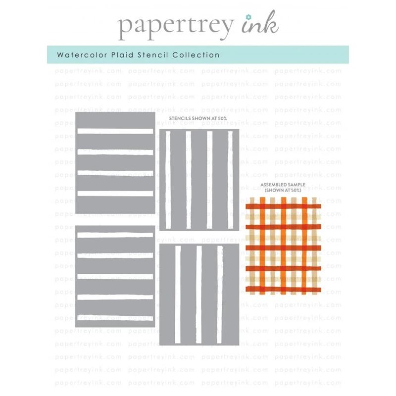 

Watercolor Plaid Stencil New 2023 Metal Cutting Dies Scrapbooking for Paper Making Frames Card Craft no Stamp