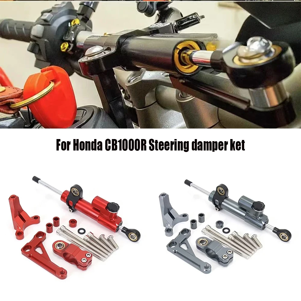 

Motorcycle CNC Steering Damper For HONDA CB1000R CB 1000 R CB1000 R CB 1000R 2018-2023 Damping Buffer Rod Stabilizer Bar Kit